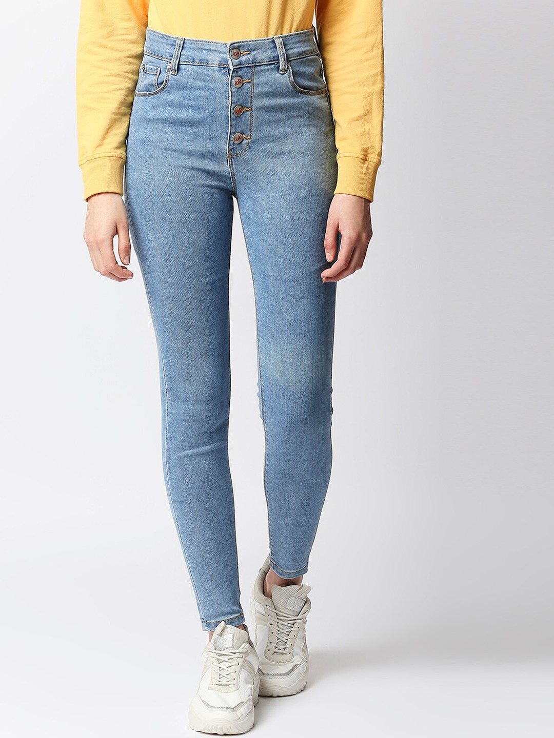 

LOVEGEN Women Blue Skinny Fit High-Rise Stretchable Jeans