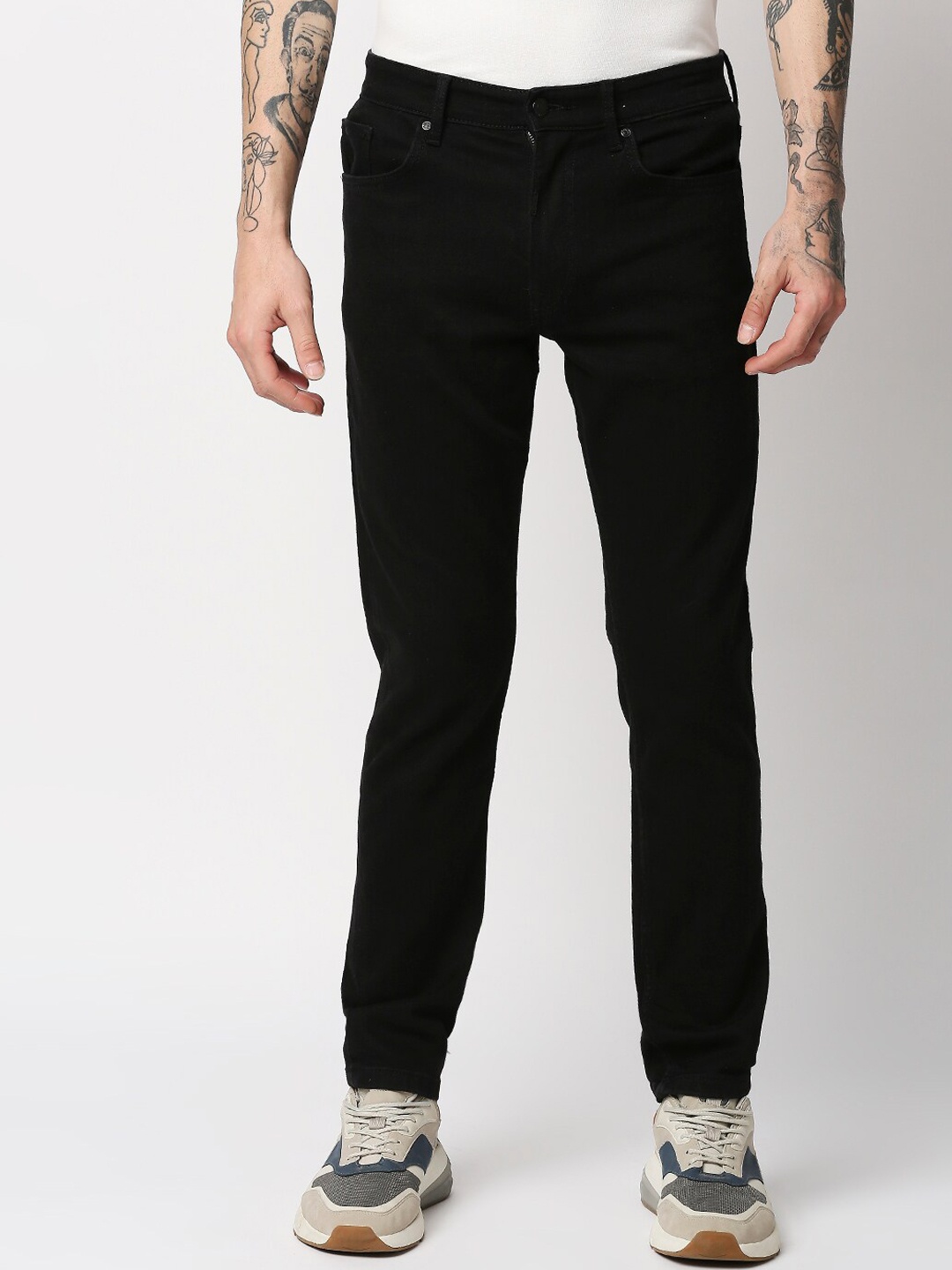 

LOVEGEN Men Black Skinny Fit Stretchable Jeans