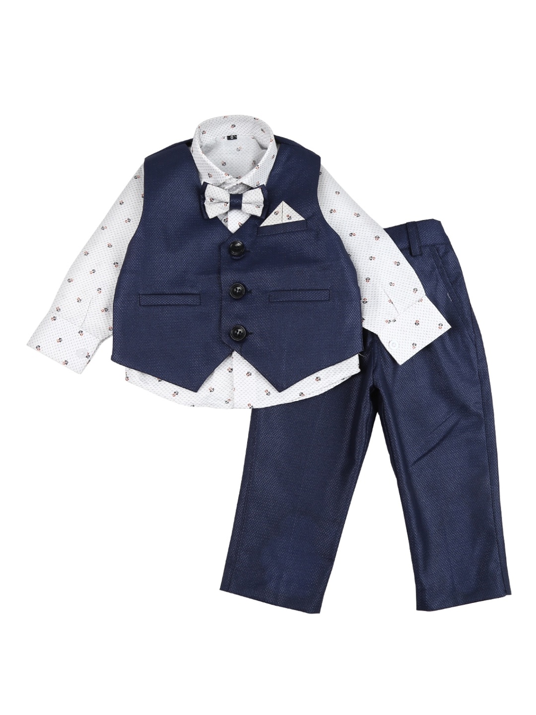 

V-Mart Boys Blue Solid Suits
