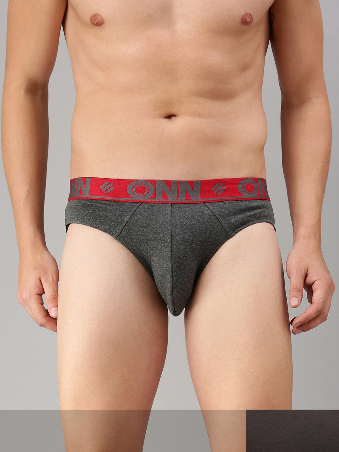 

ONN Men Pack Of 2 Solid Deo-Soft Basic Briefs, Black