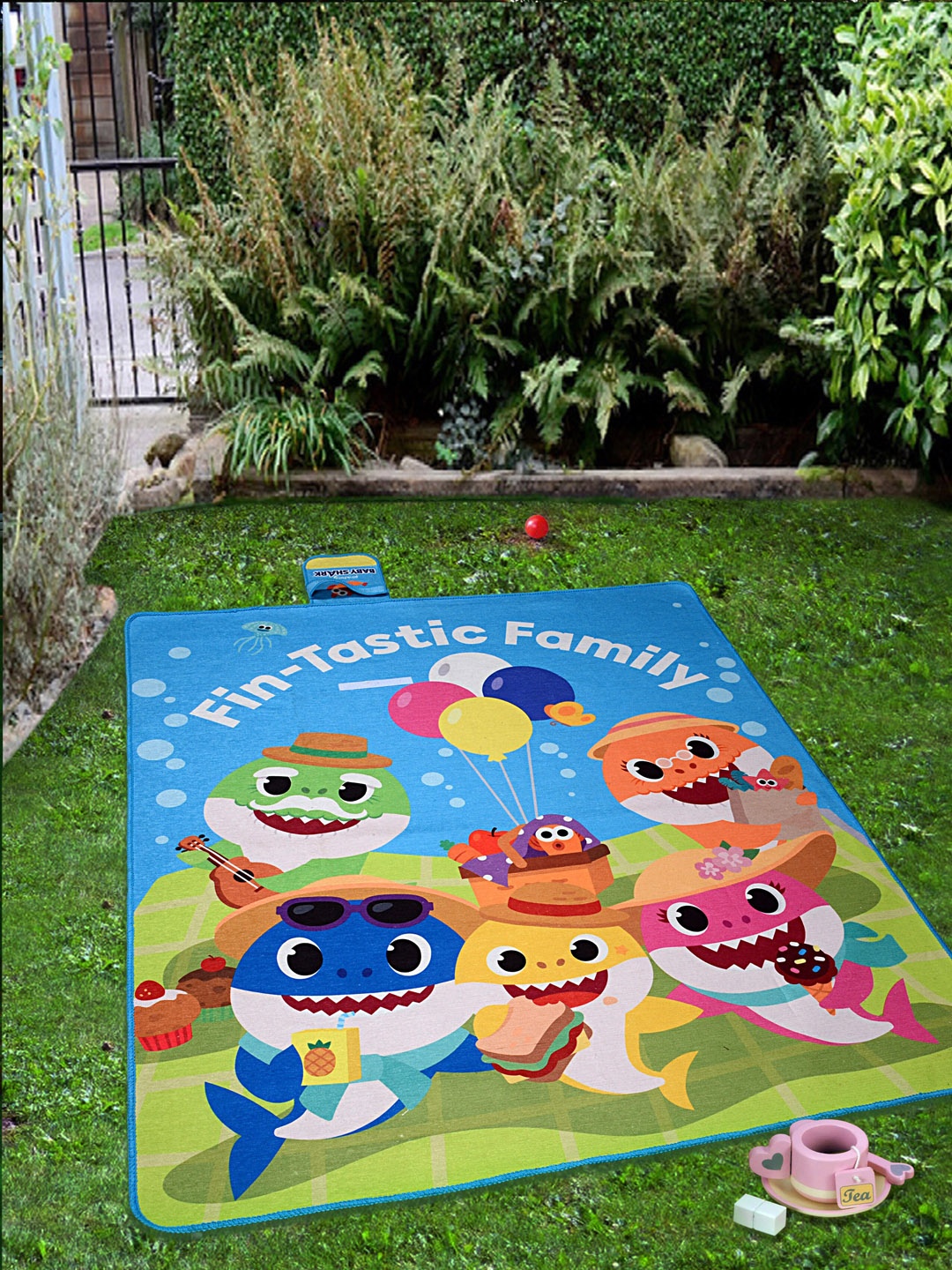 

Saral Home Blue Printed Rectangular Picnic Floor Mats
