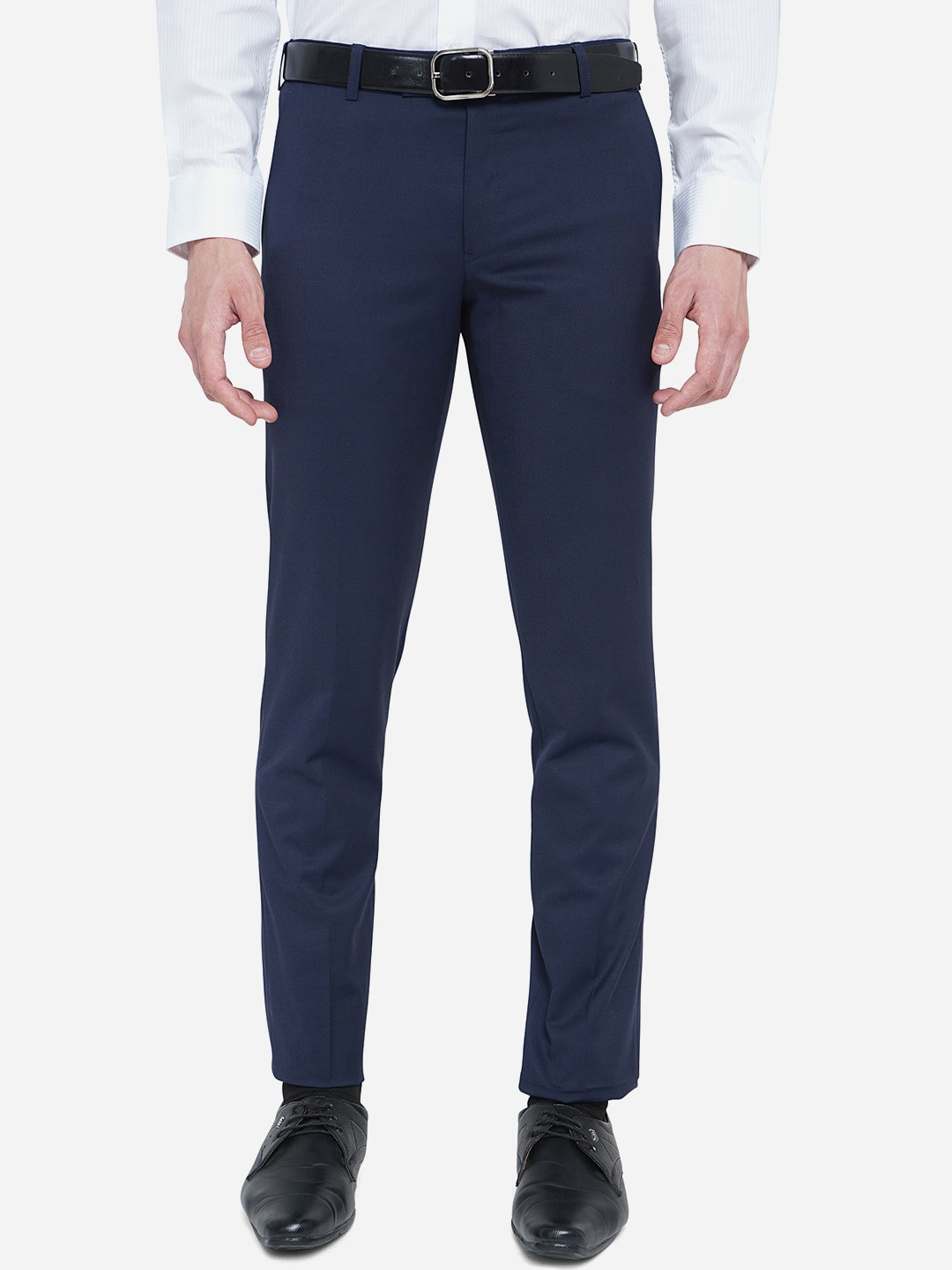 

JADE BLUE Men Blue Skinny Fit Trousers