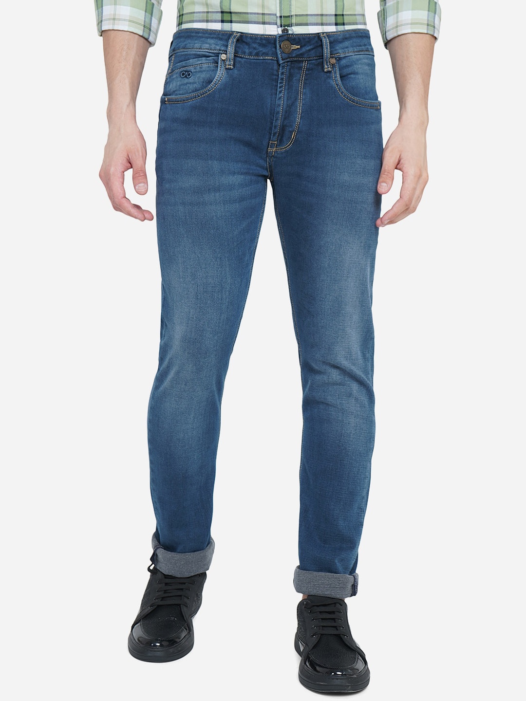 

JADE BLUE Men Blue Slim Fit Light Fade Washed Jeans