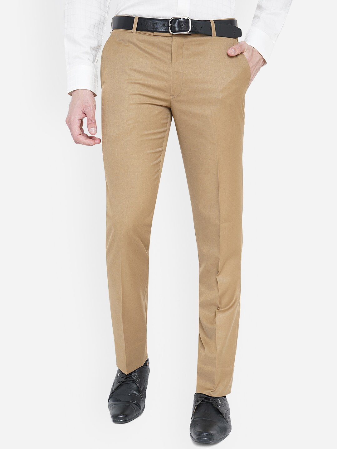 

METAL Men Khaki Slim Fit Trousers