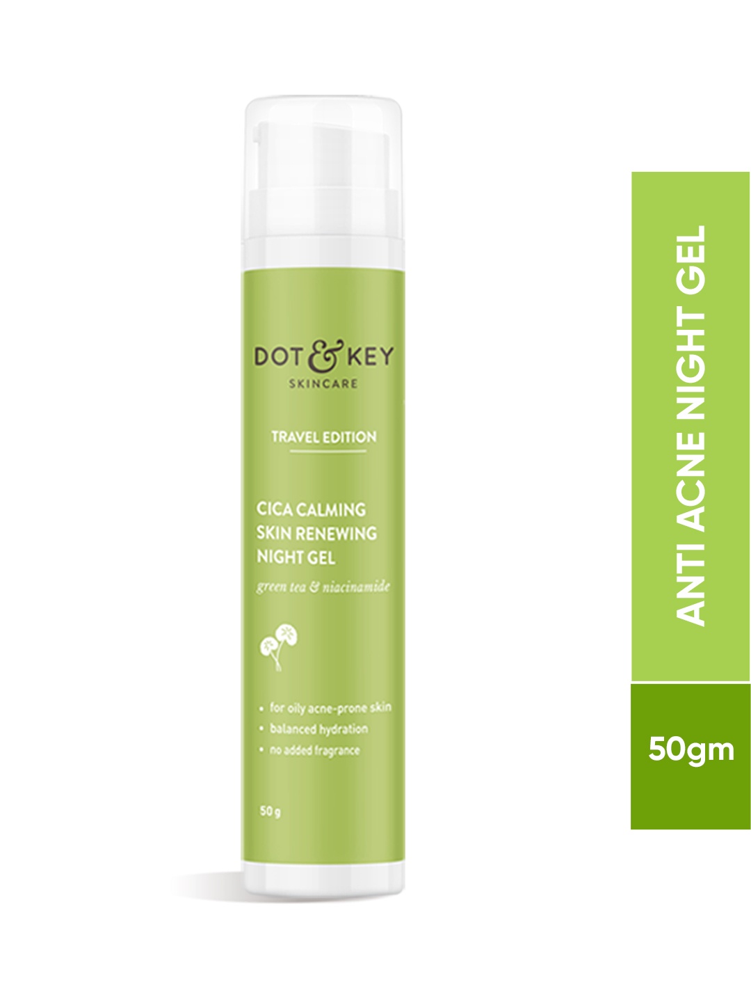 

DOT & KEY Travel Edition Cica Calming Skin Renewing Night Gel with Green Tea - 50 g