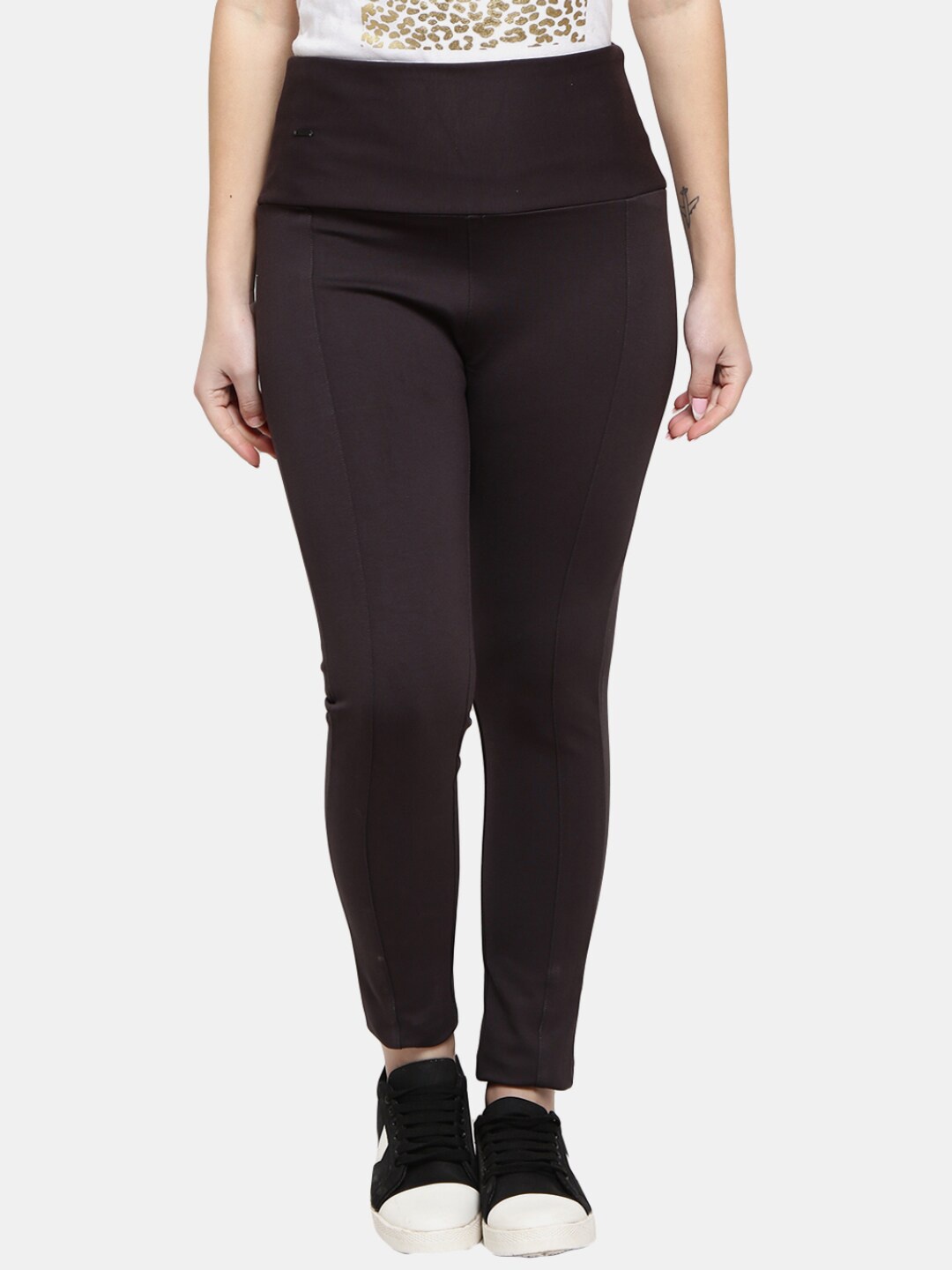 

V-Mart Women Charcoal Grey Solid Jeggings