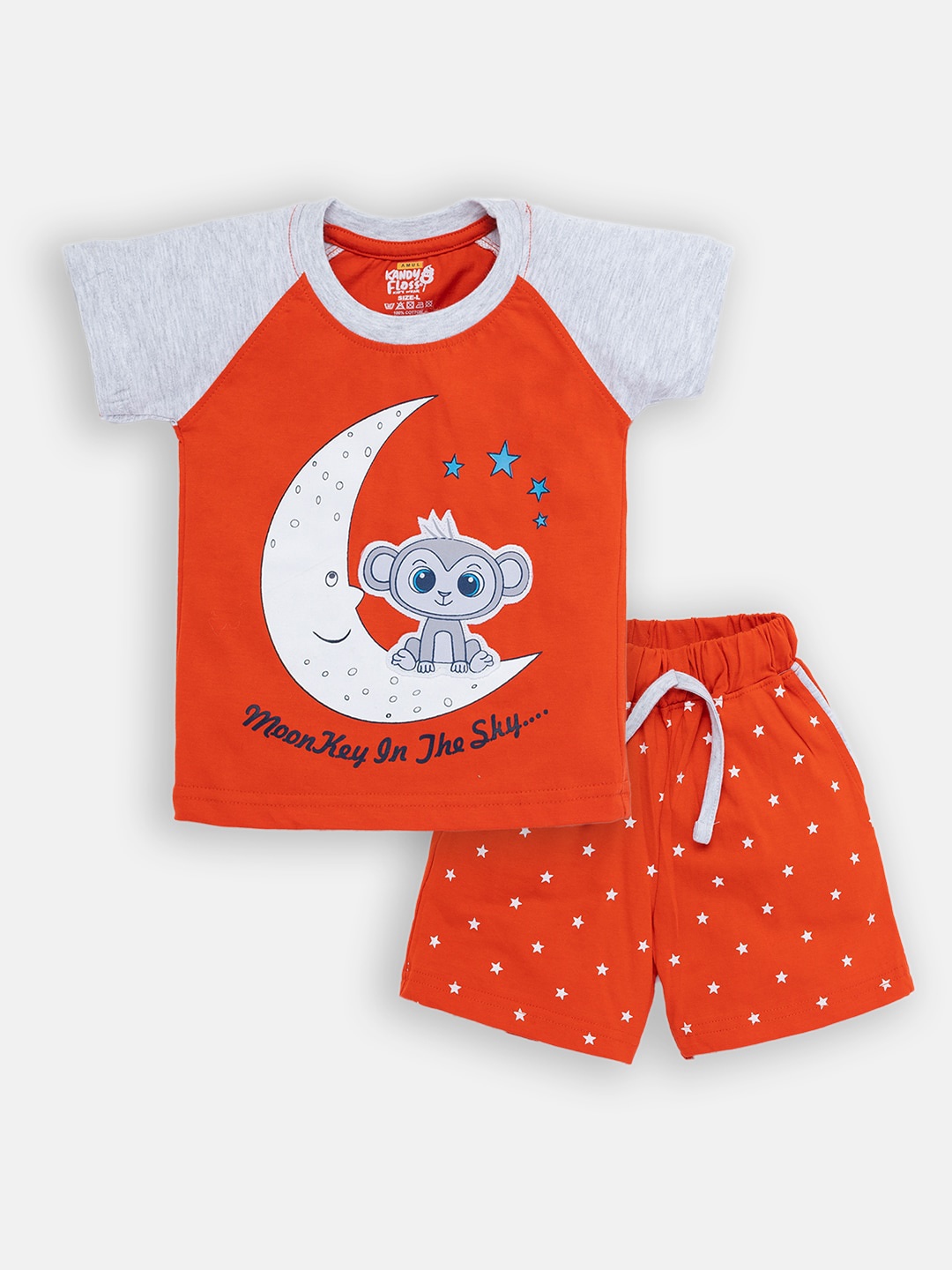 

AMUL Kandyfloss Boys Red Clothing Set