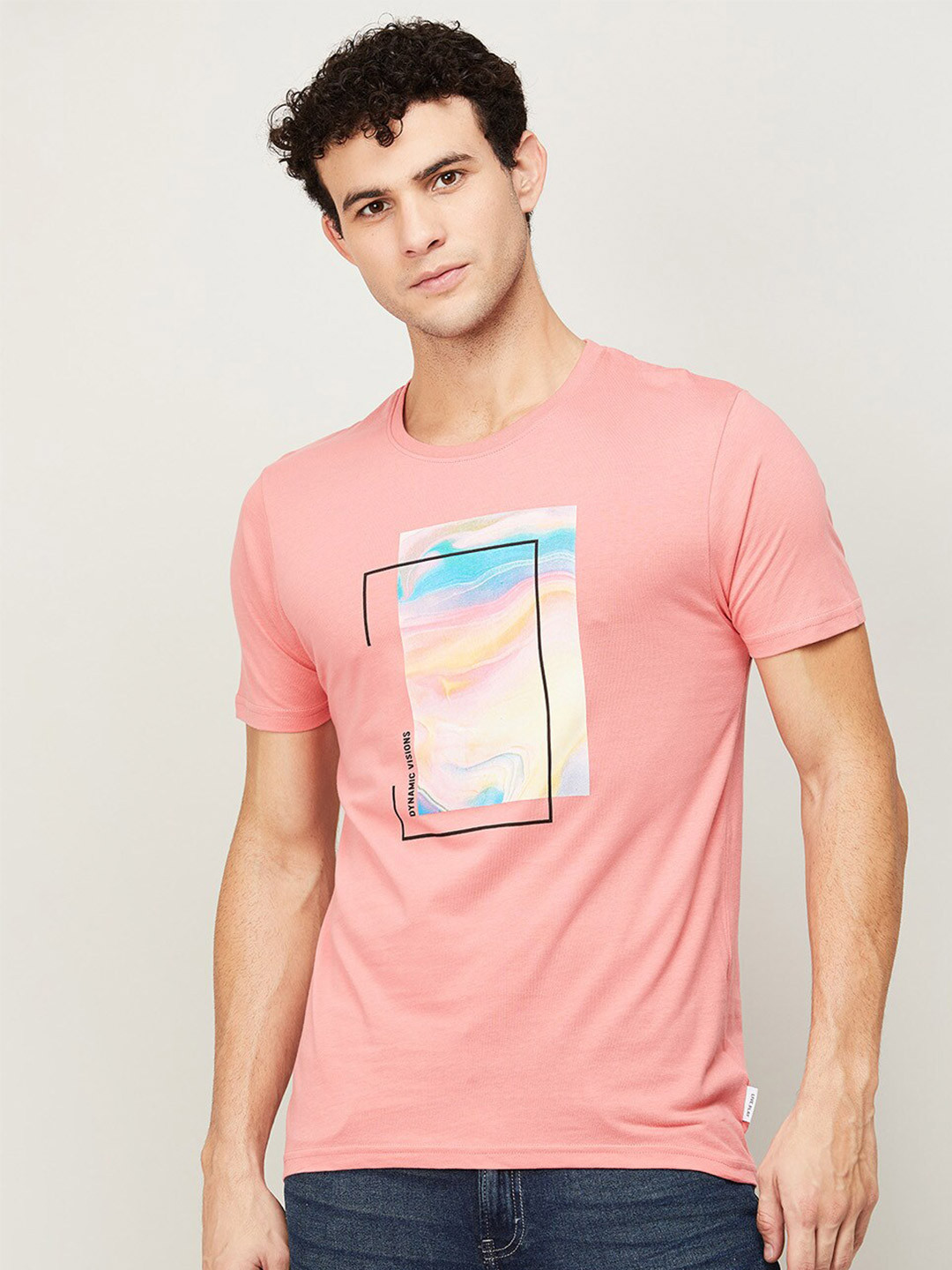 

Fame Forever by Lifestyle Men Orange Printed T-shirt