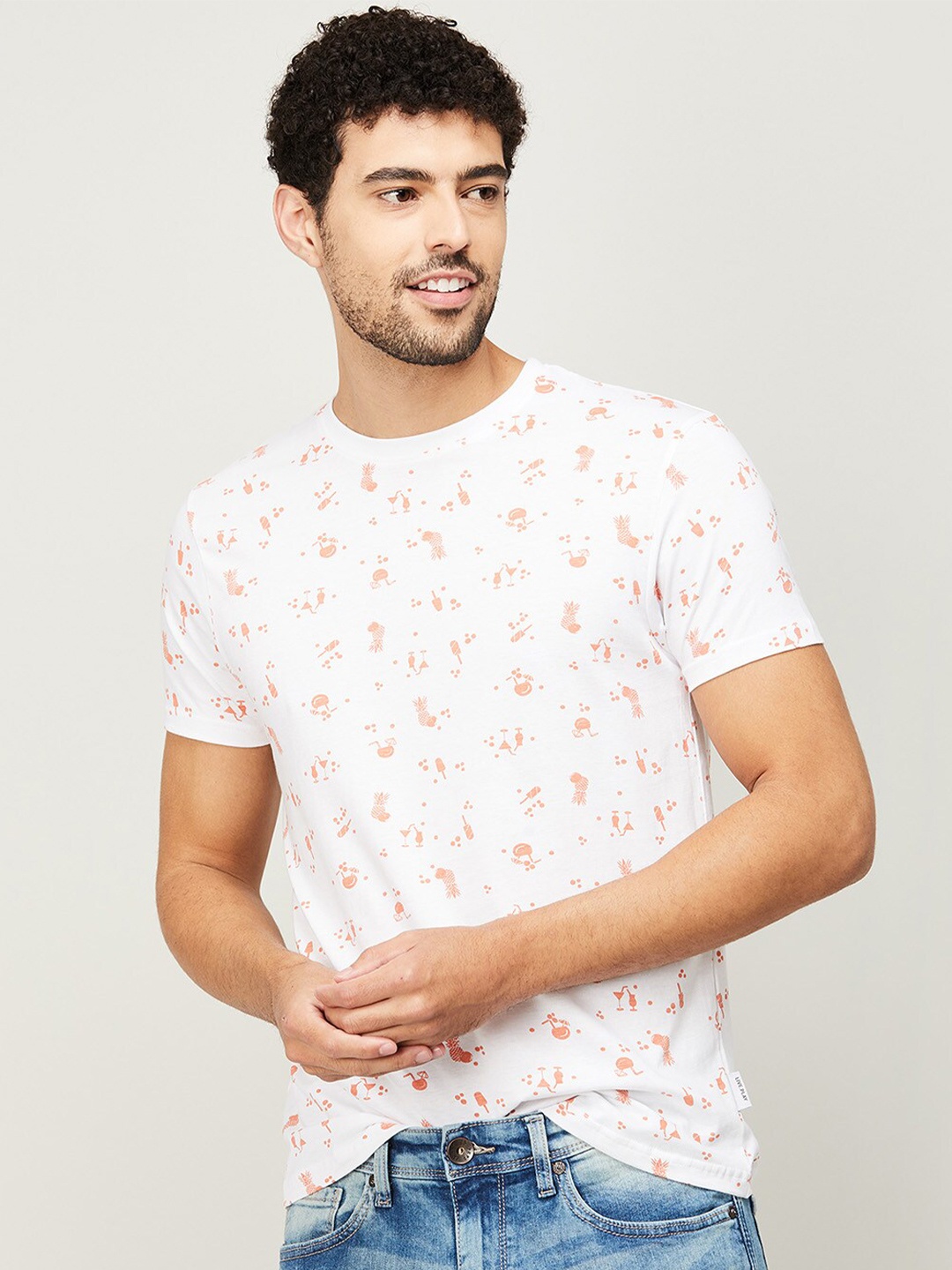 

Fame Forever by Lifestyle Men White Printed T-shirt