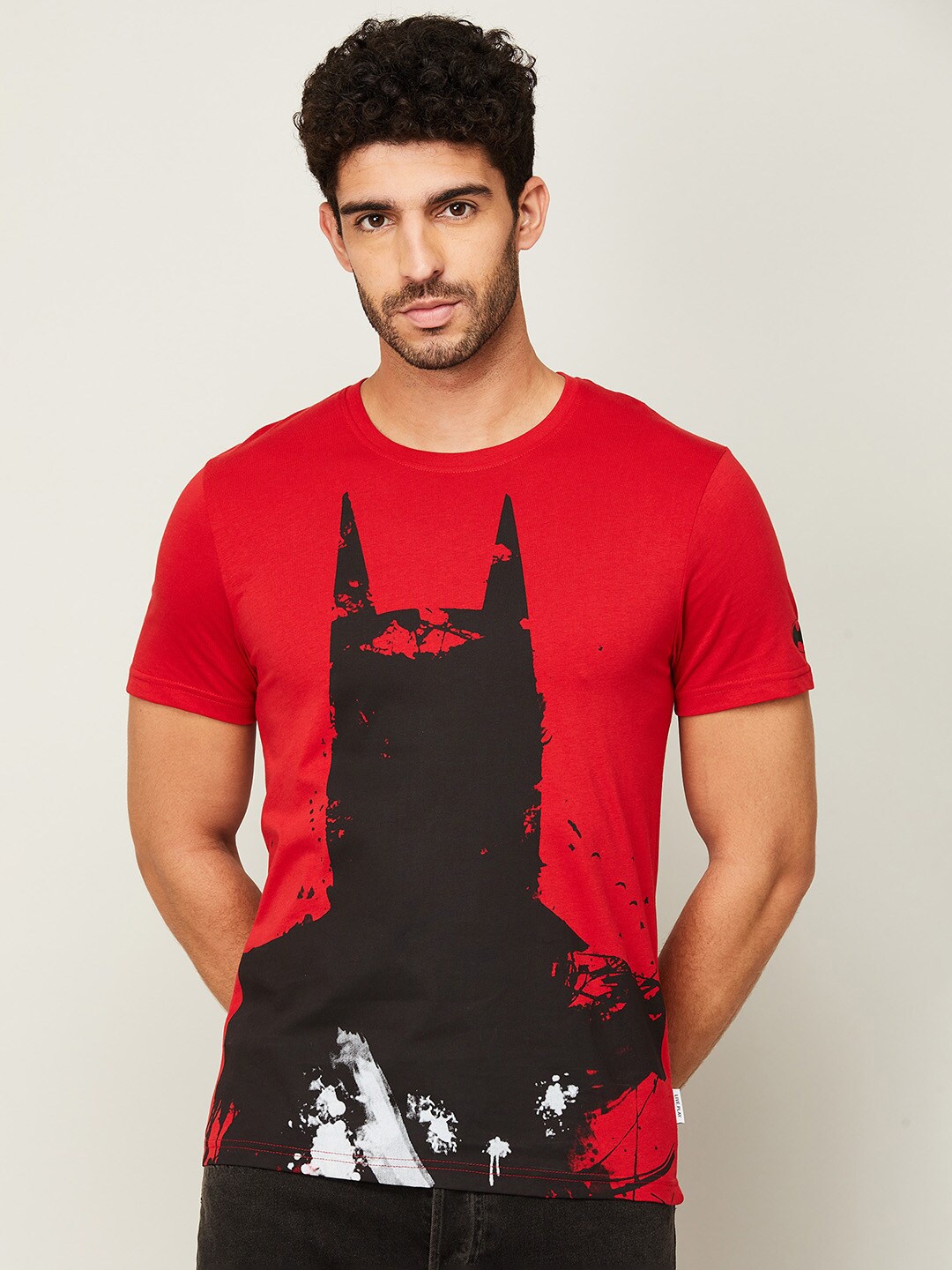 

Fame Forever By Lifestyle Men's Red Printed T-shirt