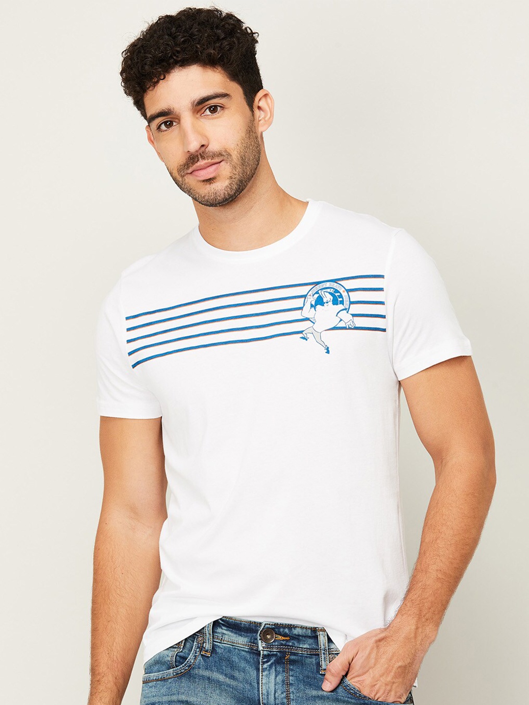 

Fame Forever by Lifestyle Men White Printed T-shirt