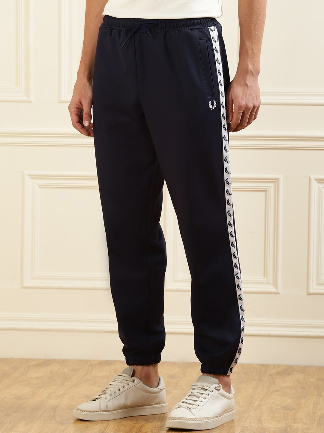 

Fred Perry Men Navy Blue Solid Joggers
