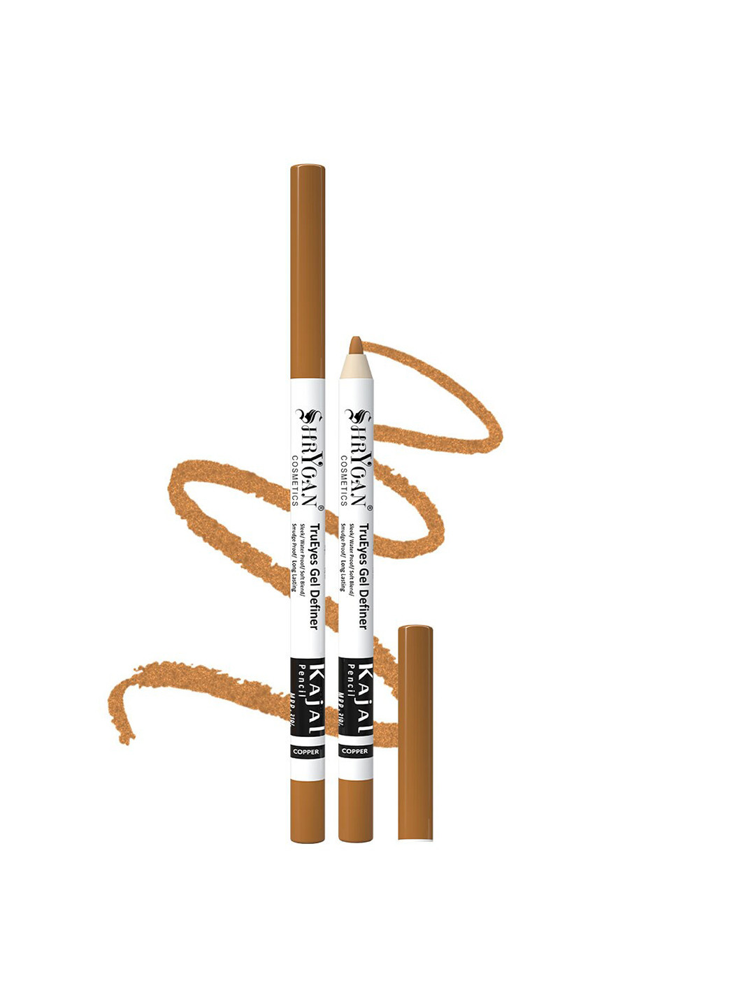 

SHRYOAN SecretEyes Gel Waterline Long Lasting Kajal Pencil 1.2 g - Copper, Brown