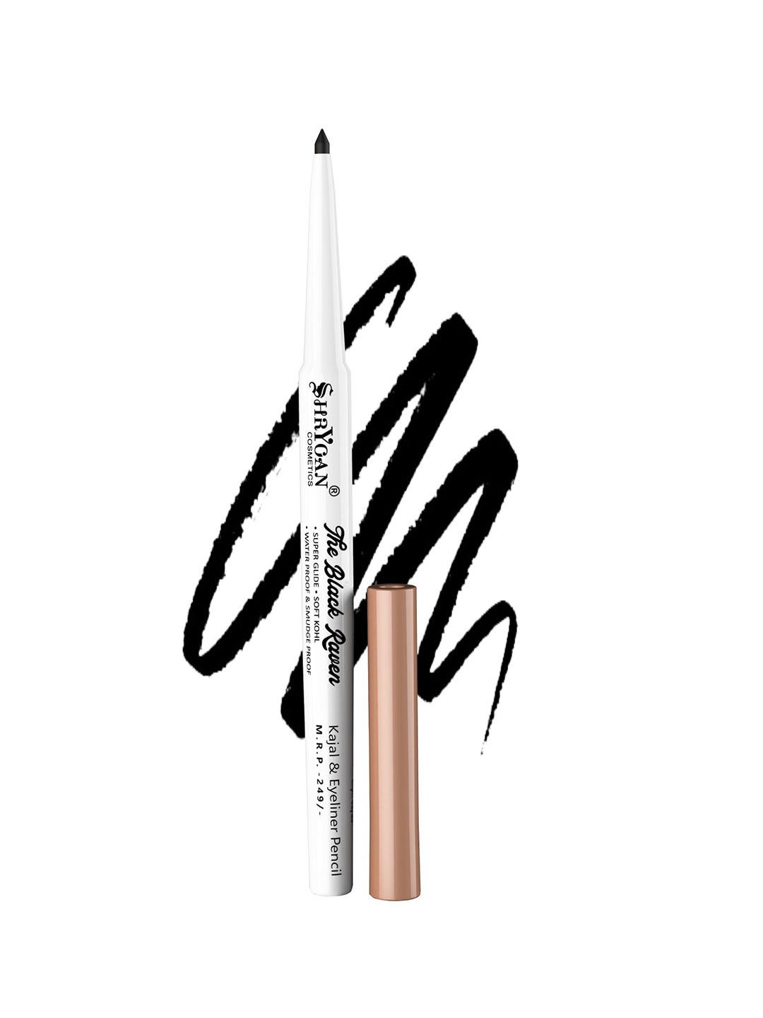 

SHRYOAN Long Lasting Germany Colossal Kajal & Eyeliner Pencil 0.35 g- The Black Raven
