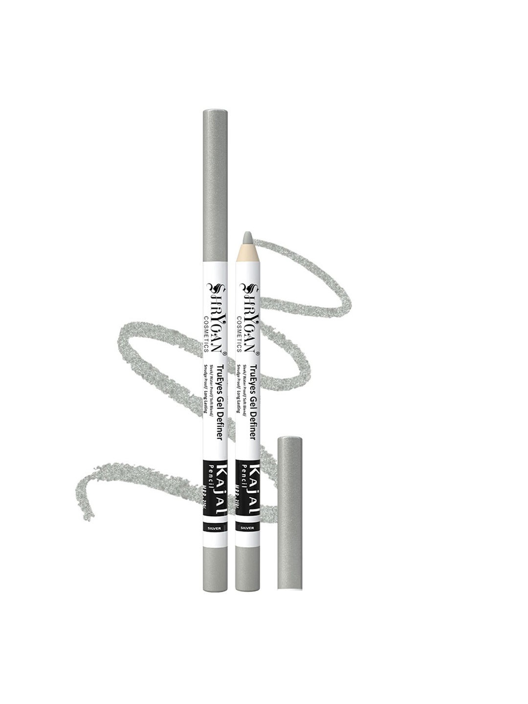 

SHRYOAN SecretEyes Gel Waterline Long Lasting Kajal Pencil 1.2 g - Silver, Grey