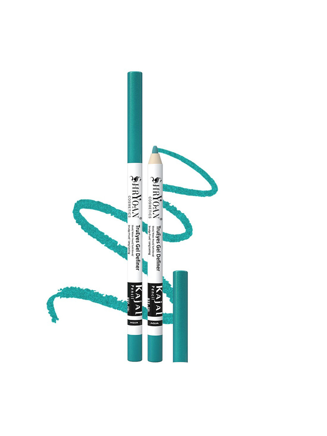 

SHRYOAN SecretEyes Gel Waterline Long Lasting Kajal Pencil 1.2 g - Aqua, Turquoise blue