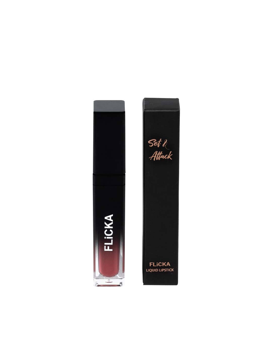 

FLiCKA Set & Attack Transfer Proof Liquid Matte Lipstick 7 ml - Matchless Maroon 04