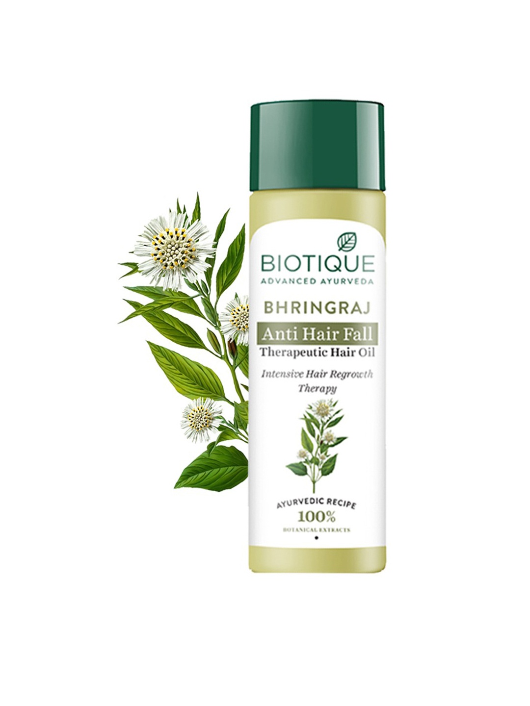 

Biotique Sustainable Bio Bhringraj Therapeutic Hair Oil 120 ml, Green