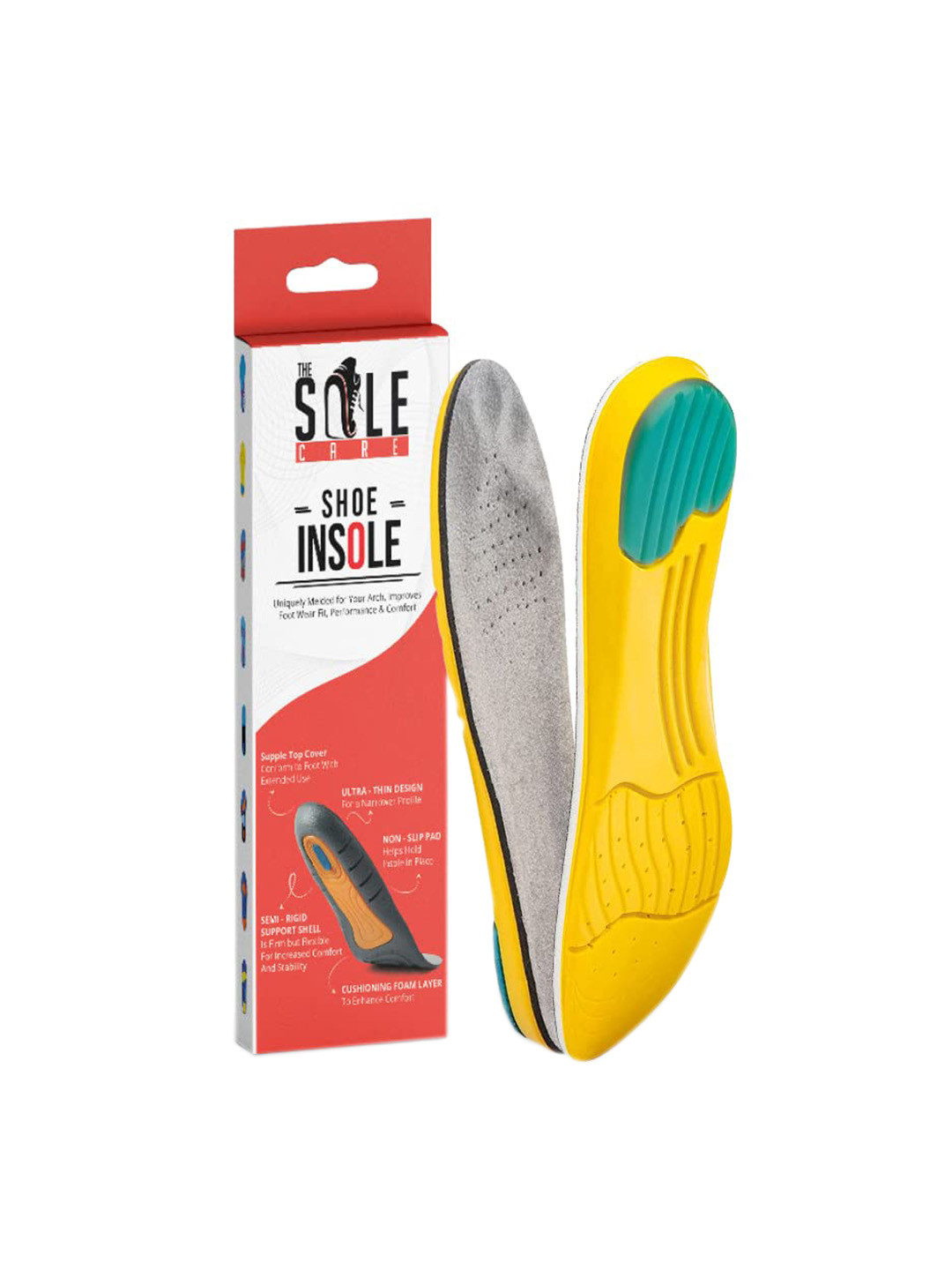 

royalkart Shoe Insole, Yellow