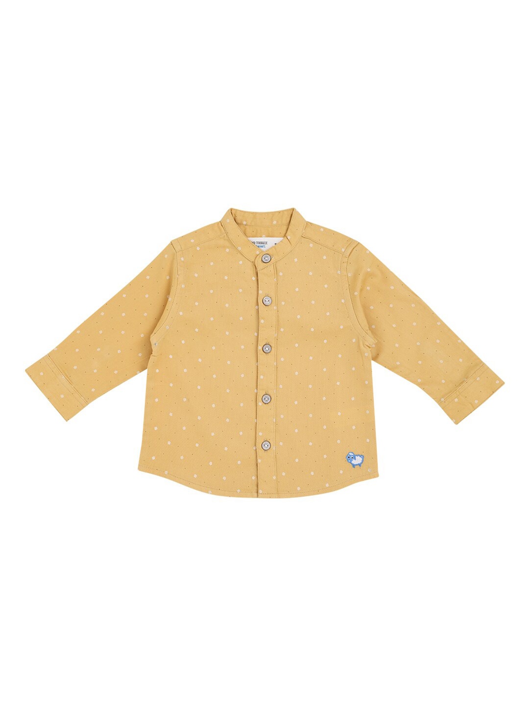 

ZERO THREE Boys Blue Comfort Printed Casual Shirt