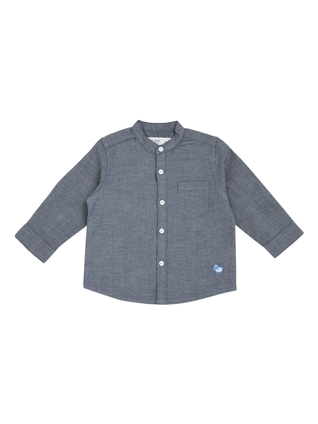 

ZERO THREE Boys Grey Comfort Party Shirt