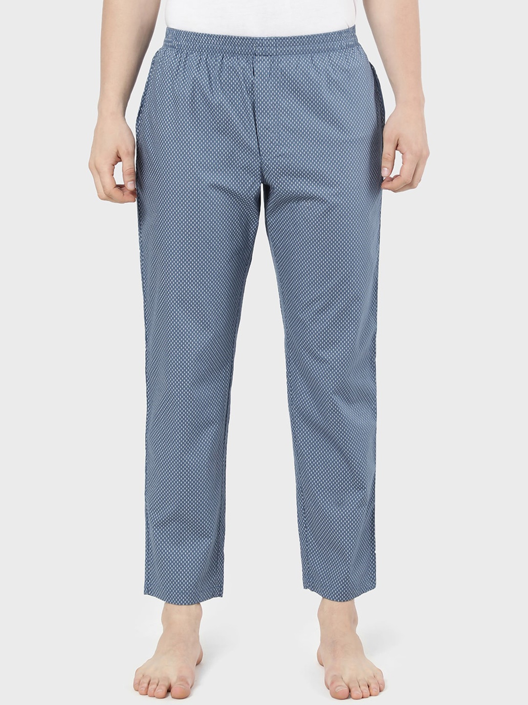 

R&B Men Grey Loose Fit Trousers