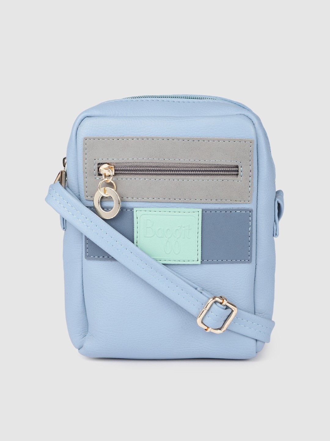 

Baggit Blue Solid Sling Bag