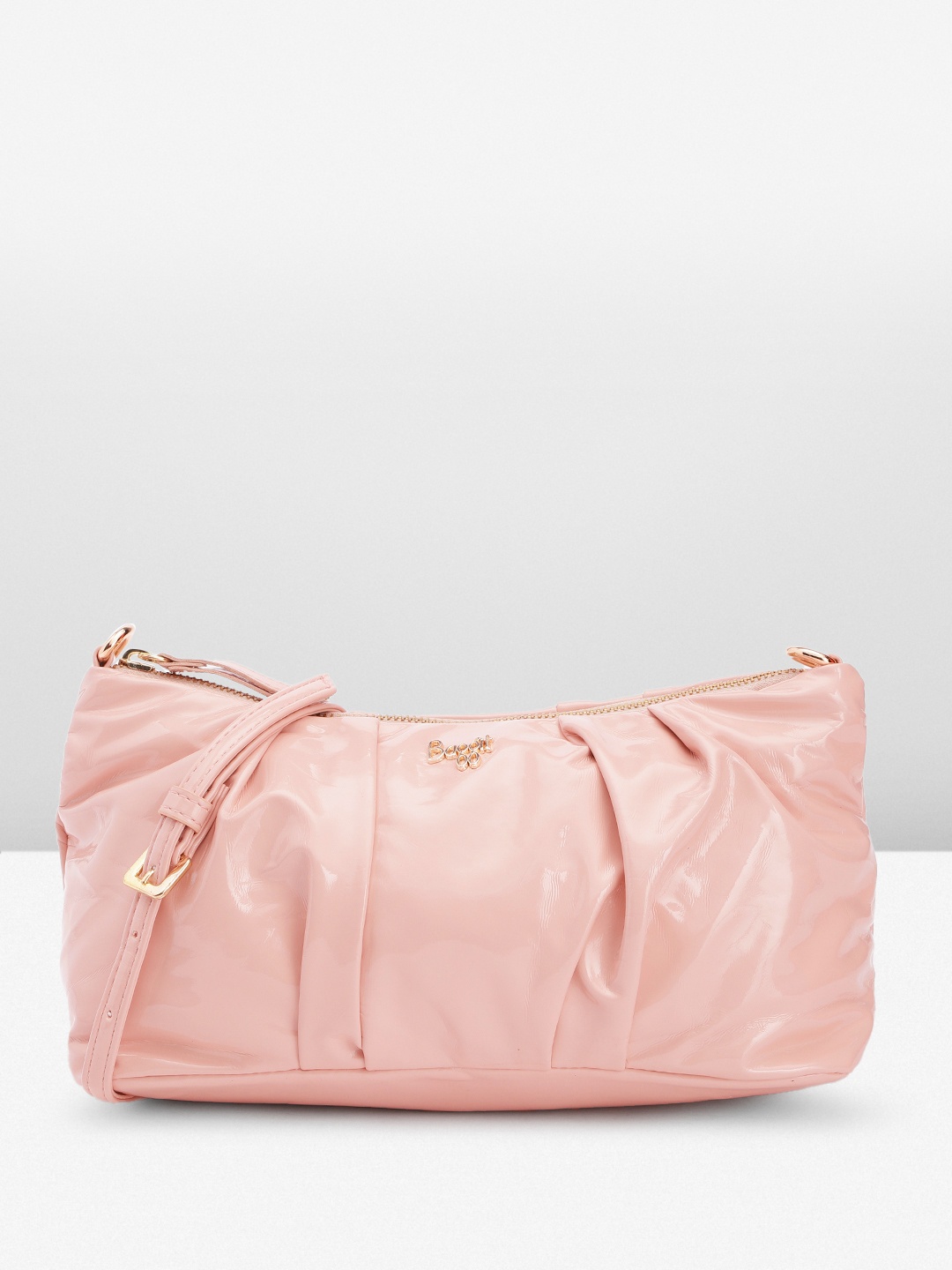 

Baggit Women Solid Sling Bag, Pink