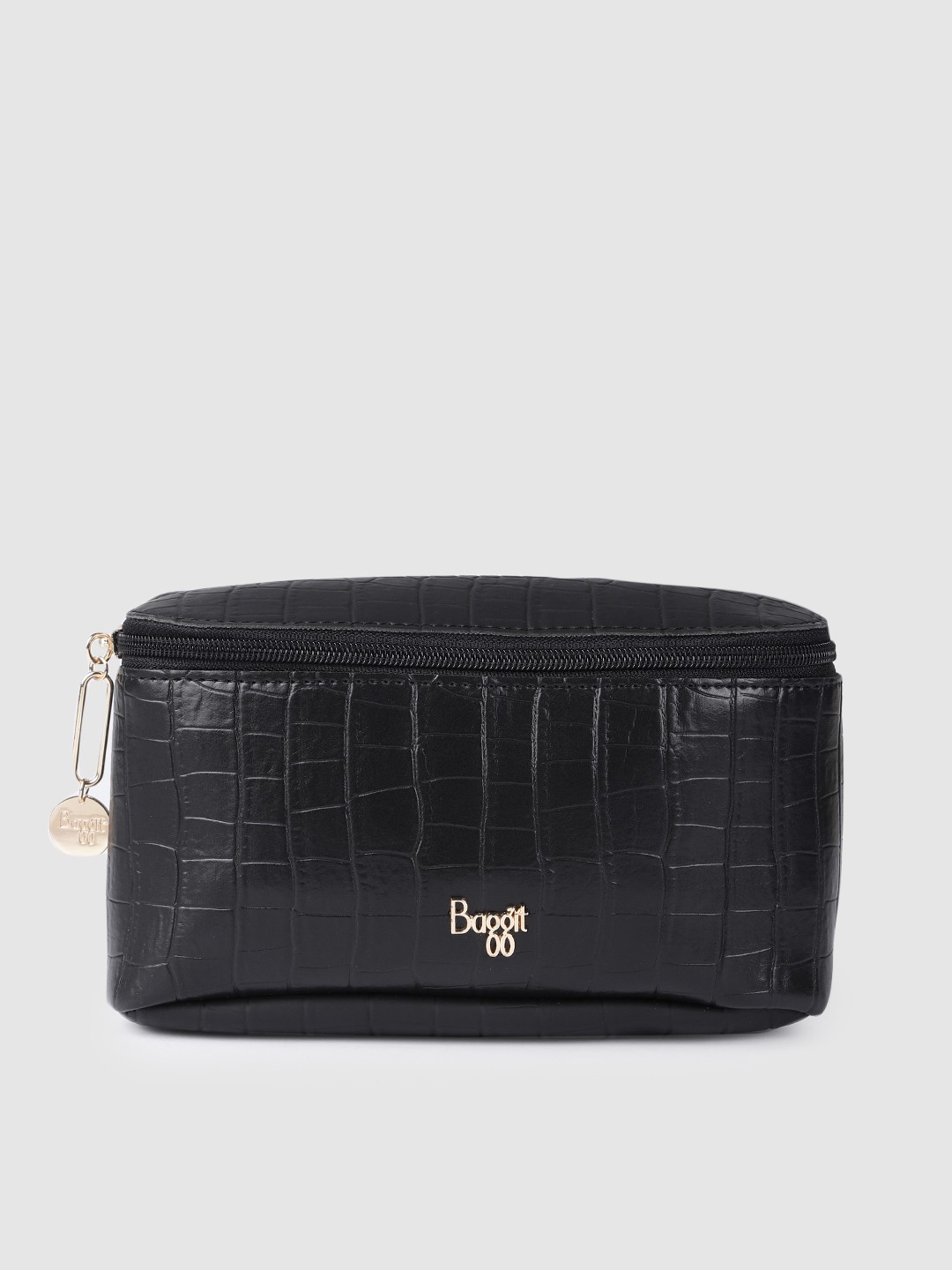 

Baggit Women Black Textured Waistpouch