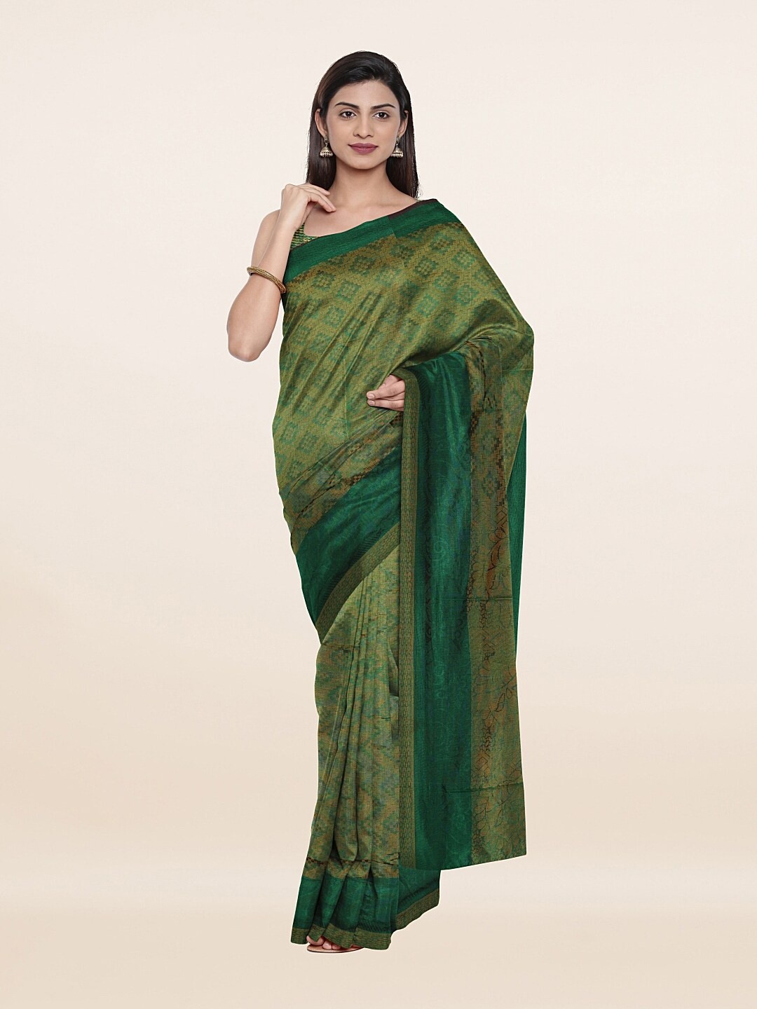

Pothys Green Ethnic Motifs Saree