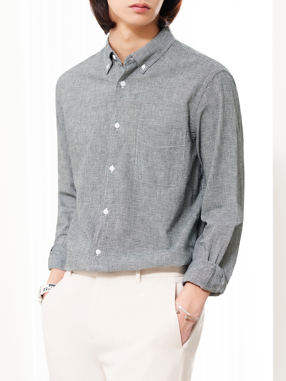 

8seconds Men Navy Blue Checked Casual Shirt