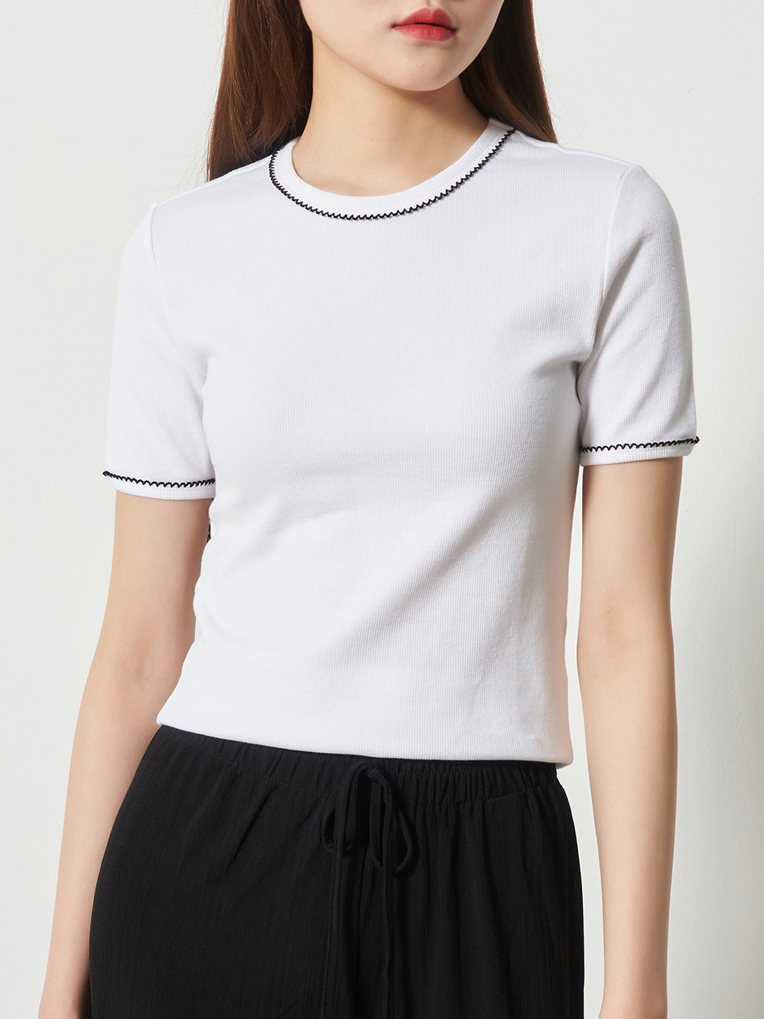 

8seconds Women White Solid T-shirt