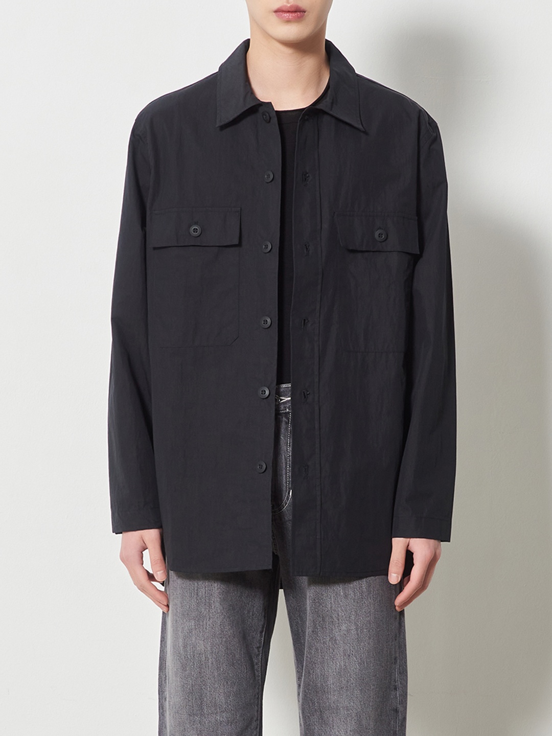 

8seconds Men Black Solid Casual Shirt