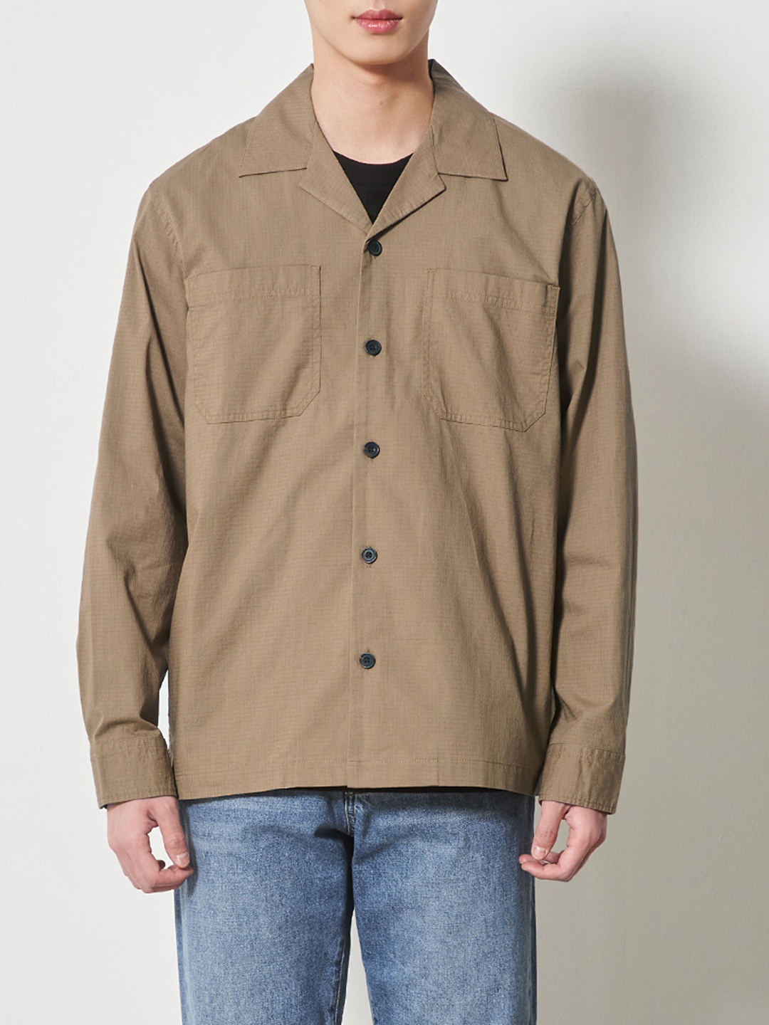 

8seconds Men Brown Solid Pure Cotton Casual Shirt