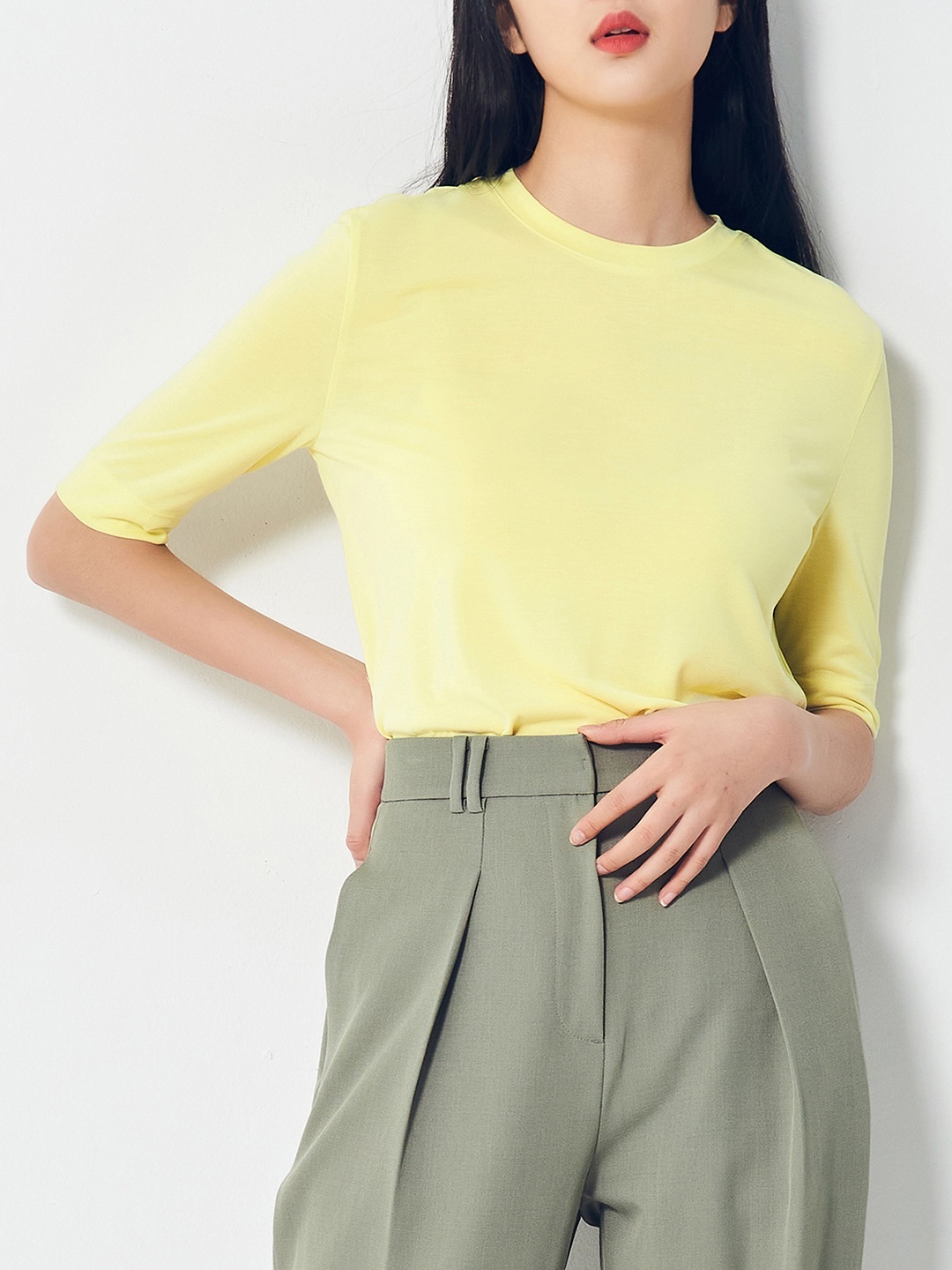 

8seconds Women Yellow Solid T-shirt