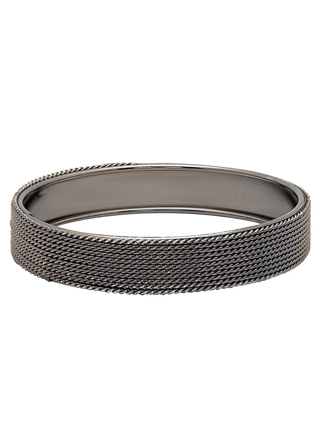 

Shining Jewel - By Shivansh Set Of 2 Silver-Plated Bangles