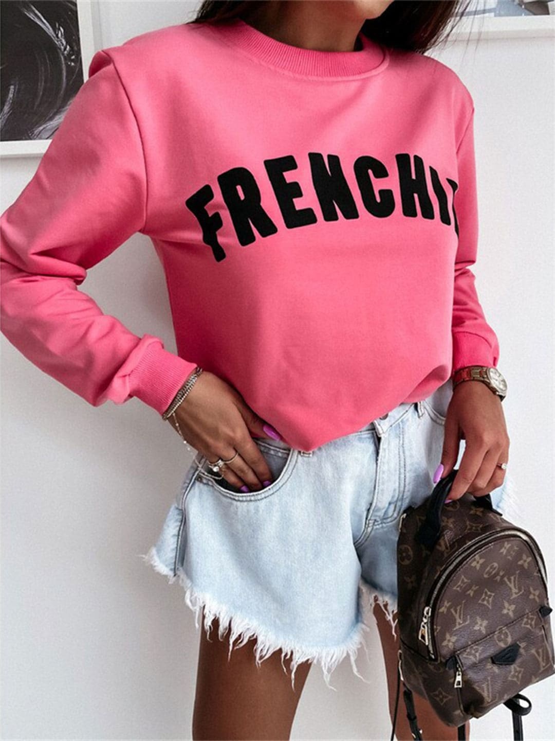 

BoStreet Pink Print Top