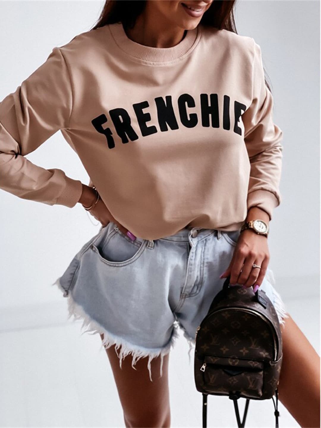 

BoStreet Beige Print Top