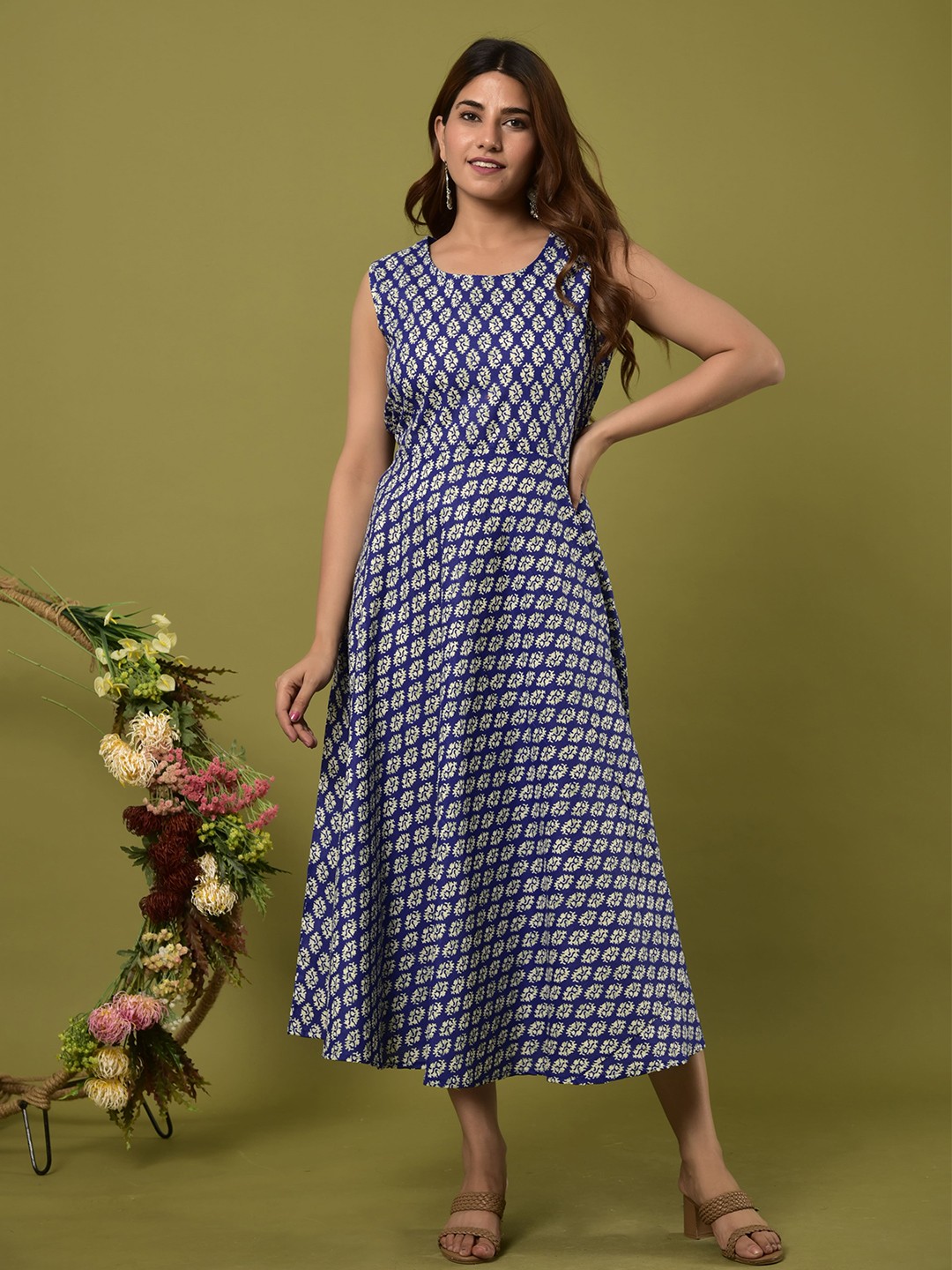 

KALINI Blue Midi Dress