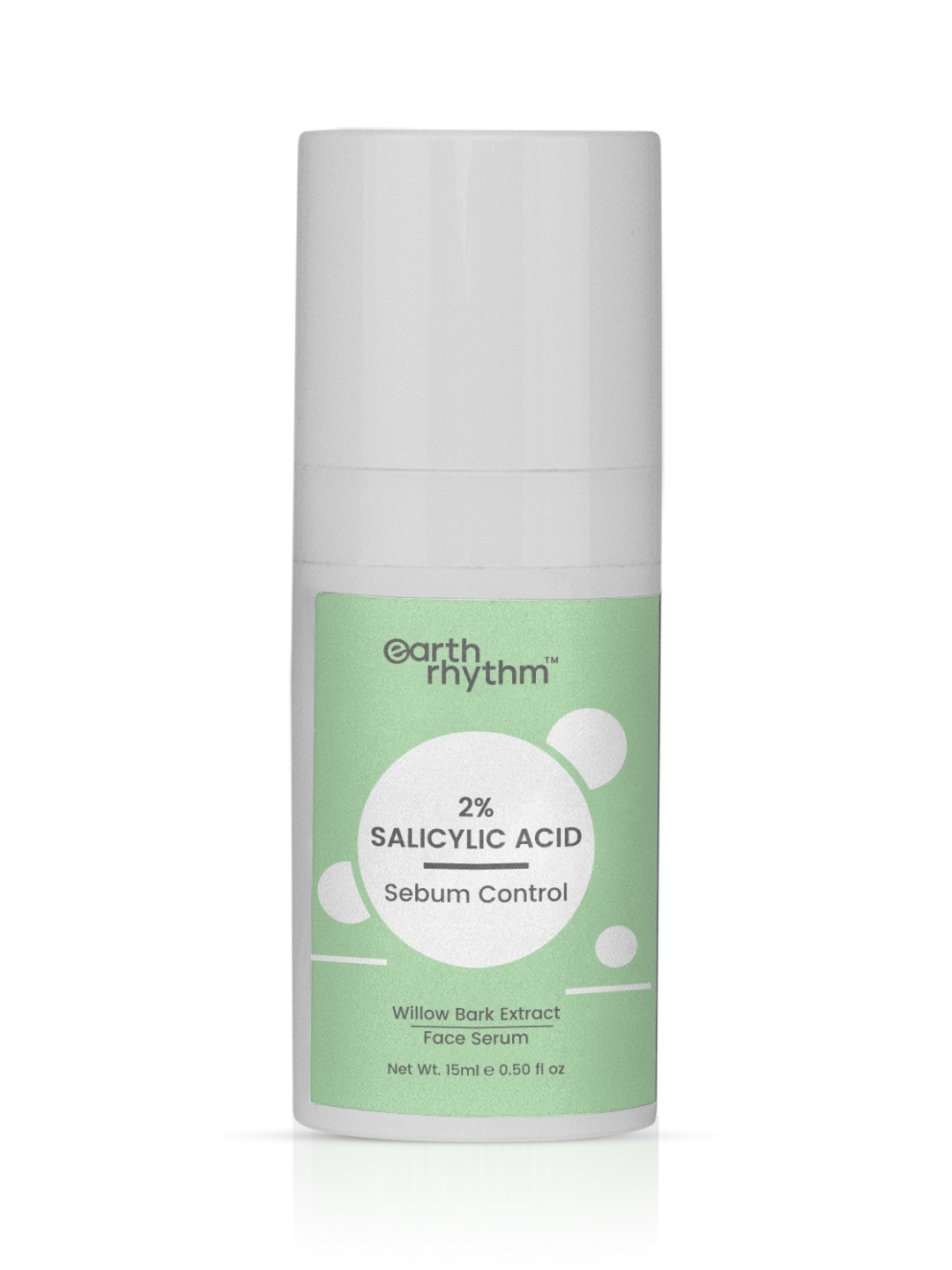

Earth Rhythm 2% Salicylic Acid Willow Bark Extract Sebum Control Serum - 15 ml, Green