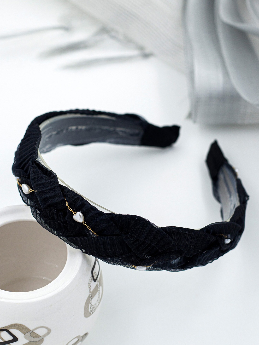 

Bellofox Women Black & White Hairband