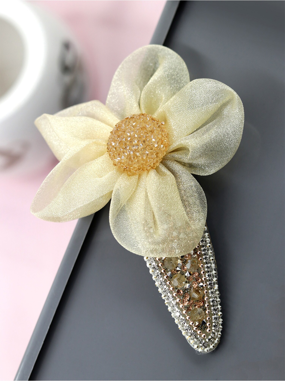 

Bellofox Women Gold-Toned Tic Tac Hair Clip
