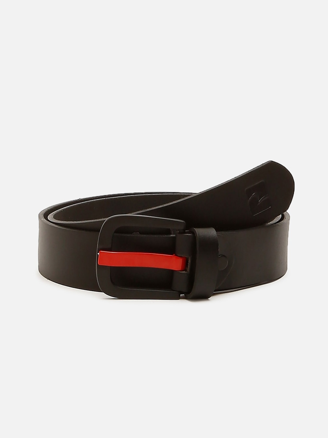 

SPYKAR Men Black casual Leather Belt