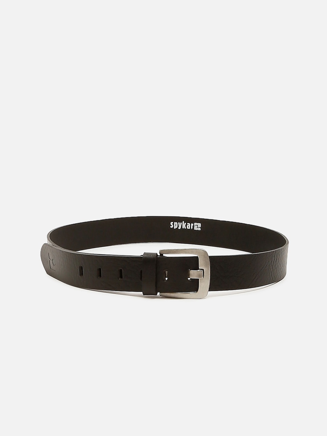 

Spykar Men Leather Black Belt