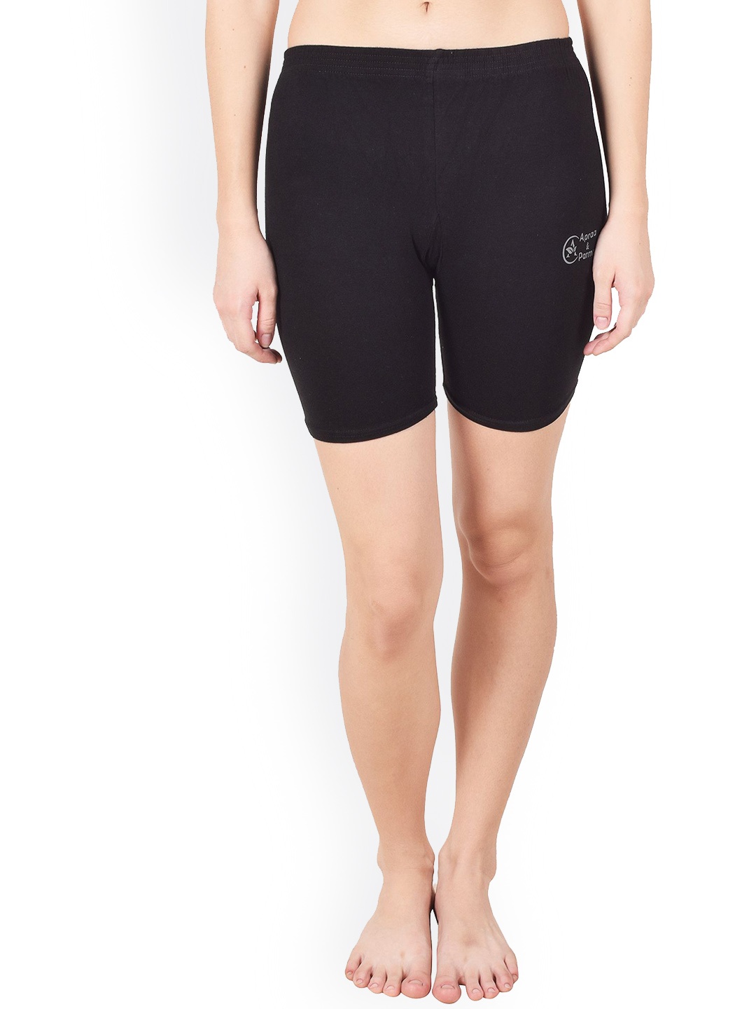

Apraa & Parma Women Black Slim Fit Sports Shorts