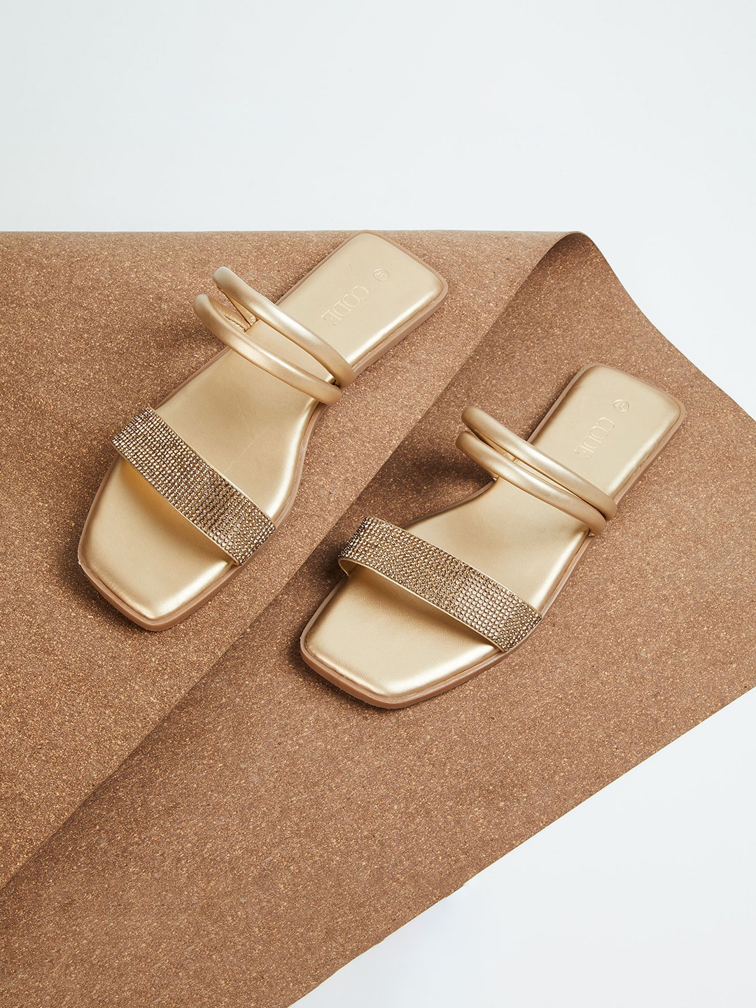 

CODE by Lifestyle Women Gold-Toned Flats