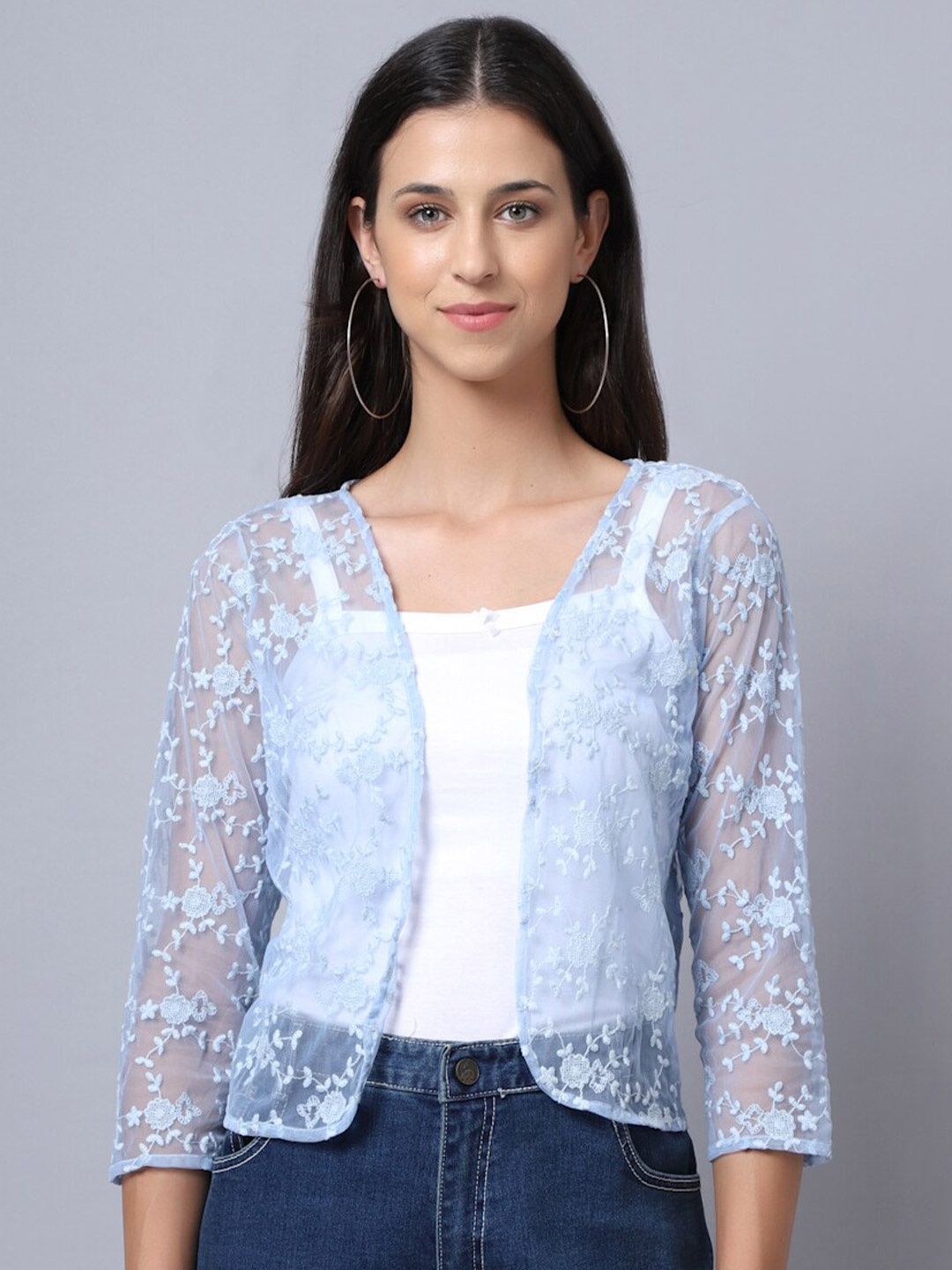 

Rute Women Blue Shrug