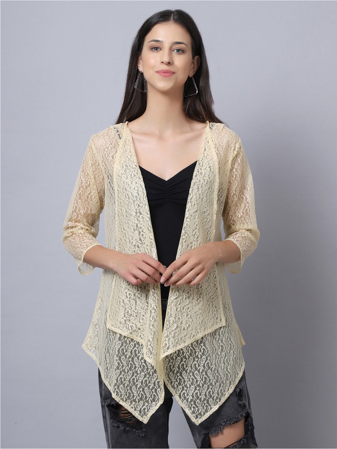 

Rute Women Beige Shrug