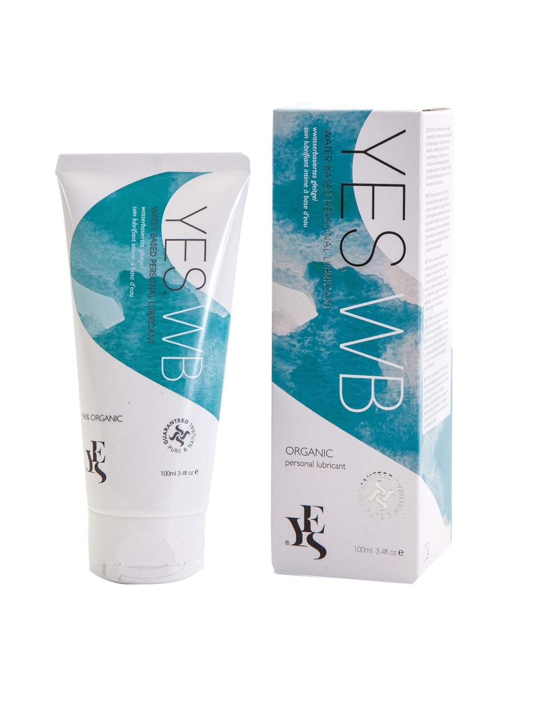 

YES WB Organic Water Based Personal Lubricant 100ml, White