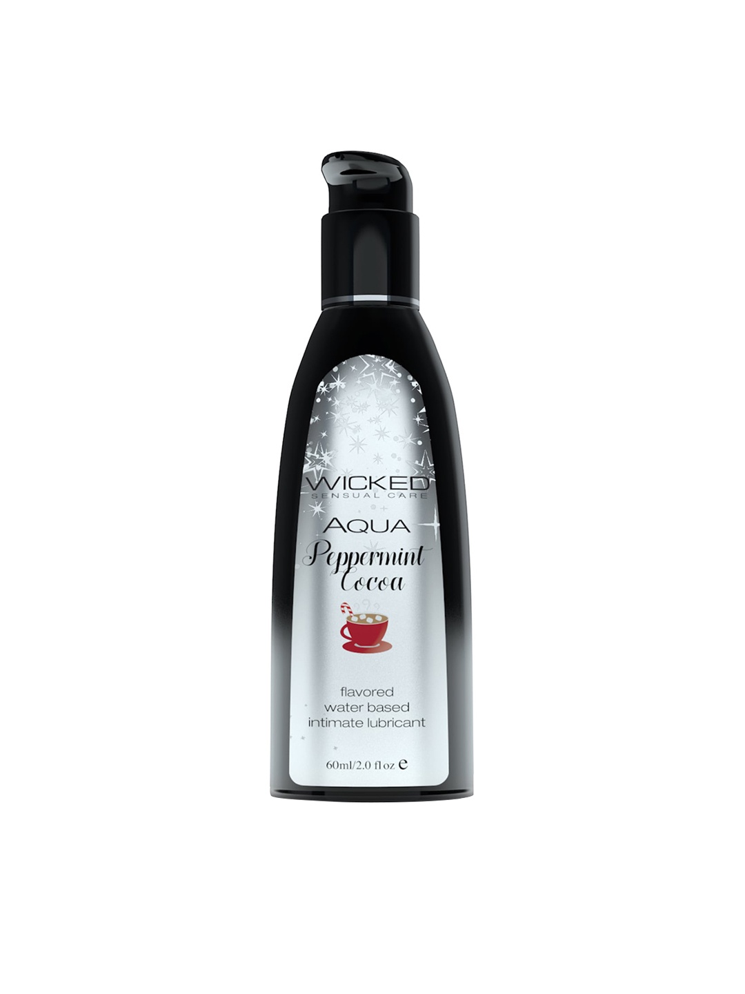

WICKED SENSUAL CARE Aqua Peppermint Cocoa Flavoured Water Based Intimate Lubricant - 60ml, Silver